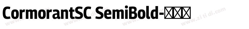 CormorantSC SemiBold字体转换